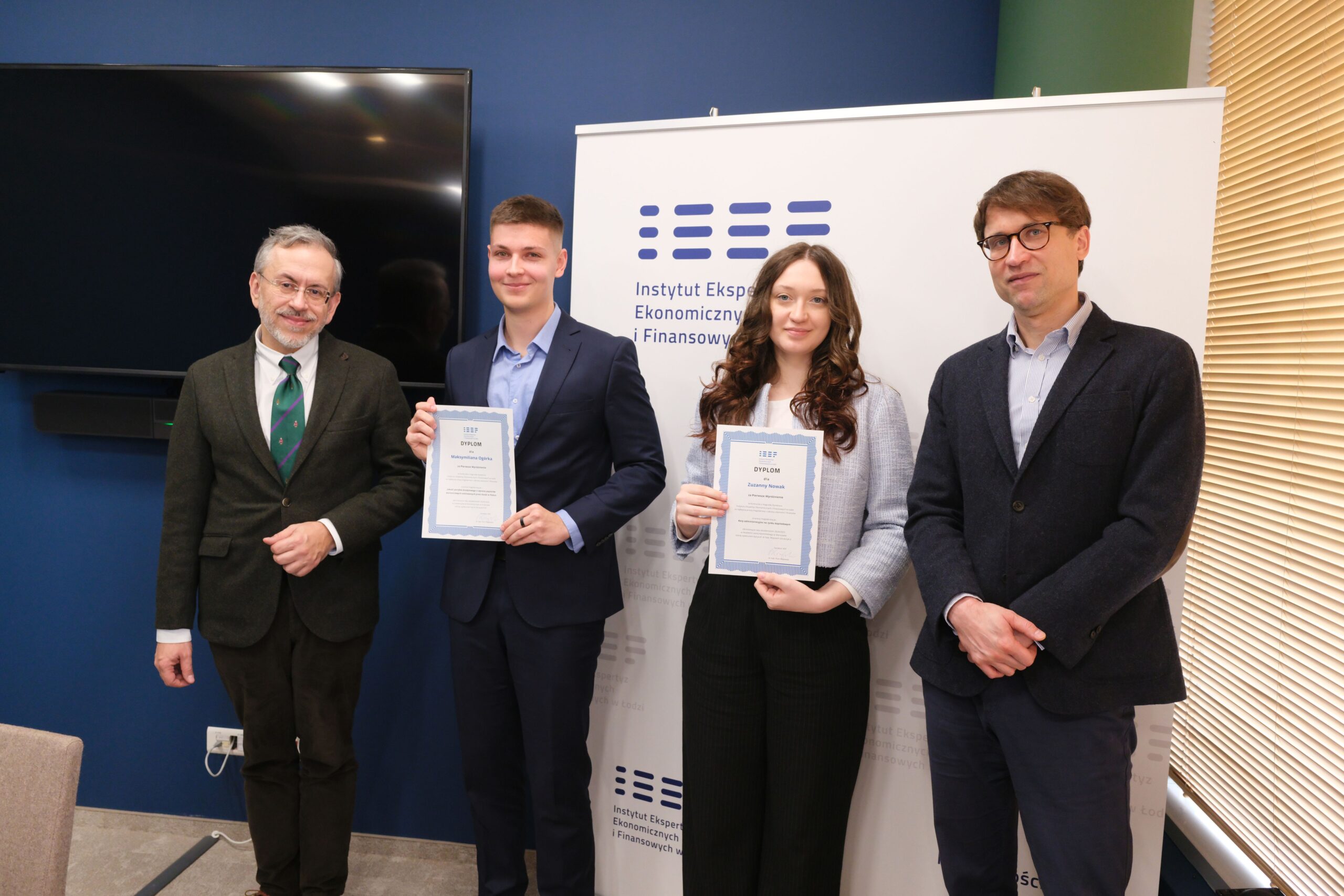 Rozstrzygnięcie szóstej edycji konkursu o nagrodę Dyrektora IEEF w Łodzi za najlepszą pracę magisterską z zakresu ekonomii i finansów